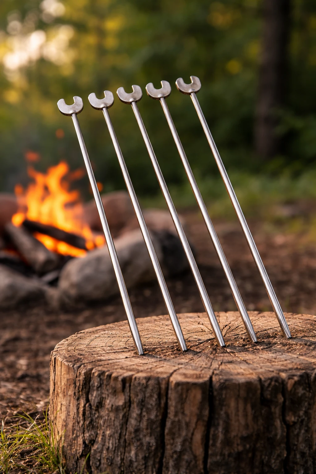 Podpórki do kijków na ognisko